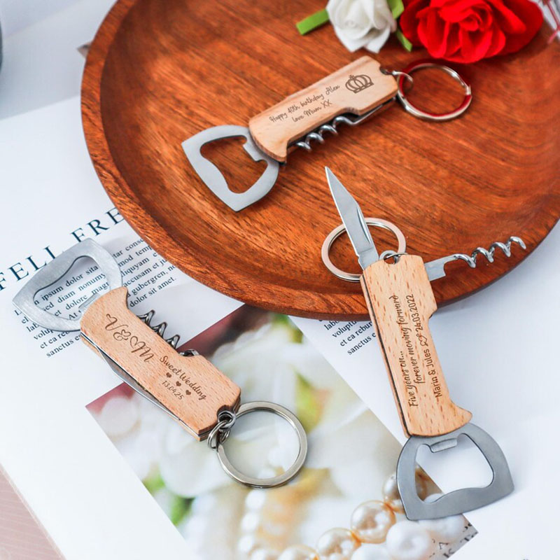 Düğün Hediyeleri için Özel Log - Bottle Opener Keyring incelemesi ve fiyatı